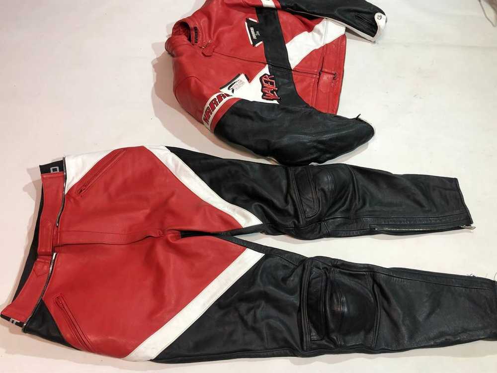 Leather Jacket × MOTO × Racing Harro Germany Leat… - image 11