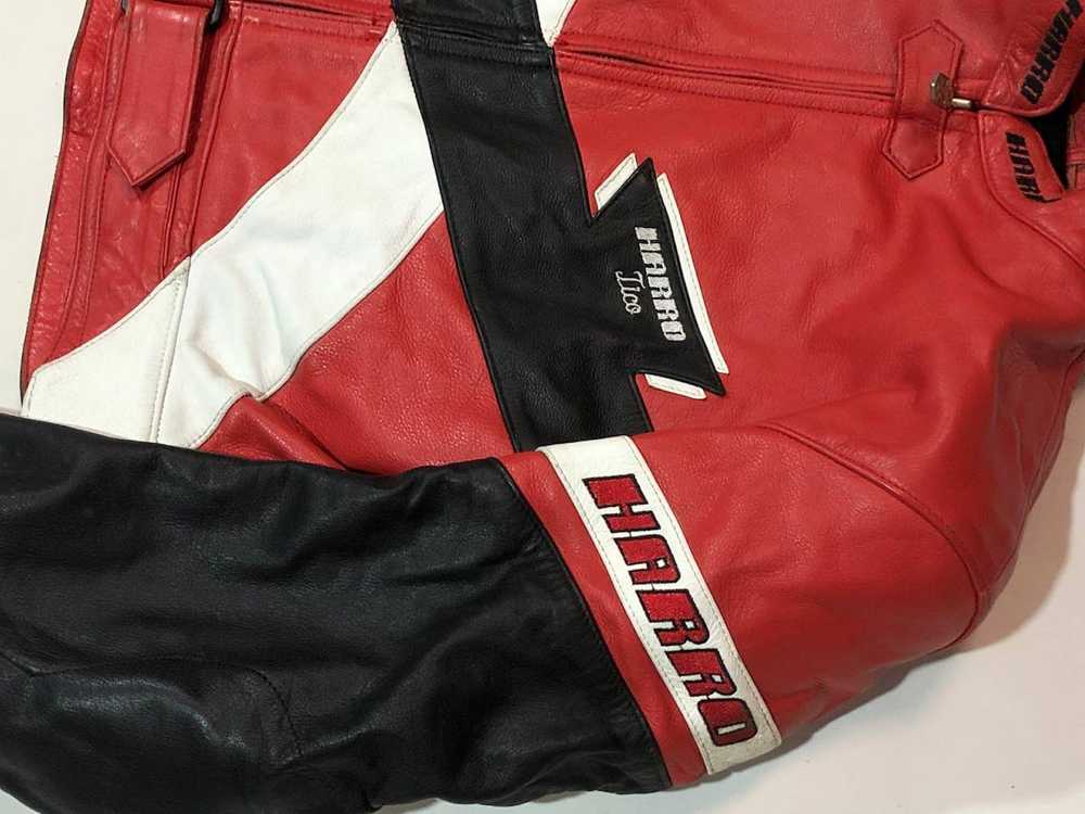Leather Jacket × MOTO × Racing Harro Germany Leat… - image 6