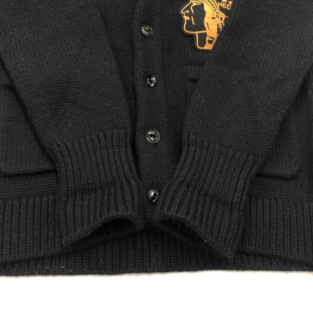 Neighborhood Sweater Cardigan Button Up Patch Poc… - image 4