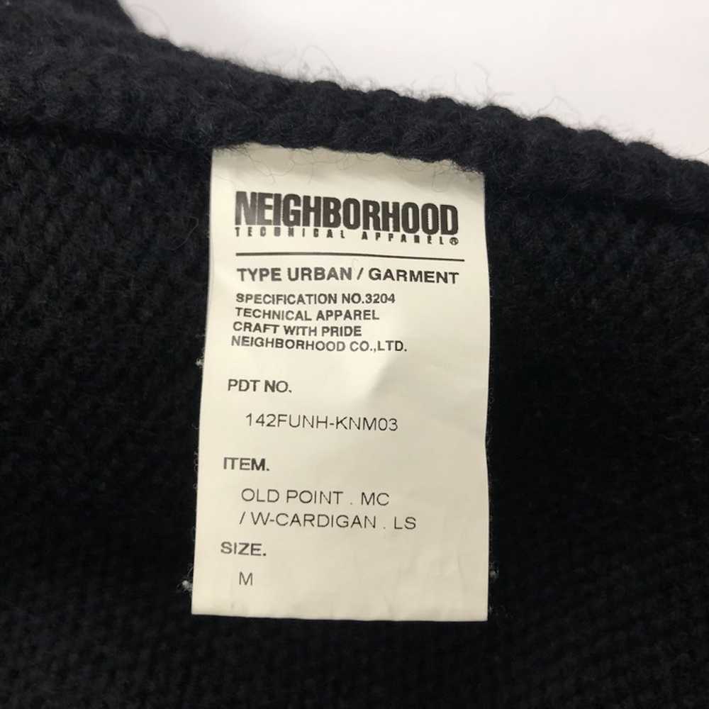 Neighborhood Sweater Cardigan Button Up Patch Poc… - image 8