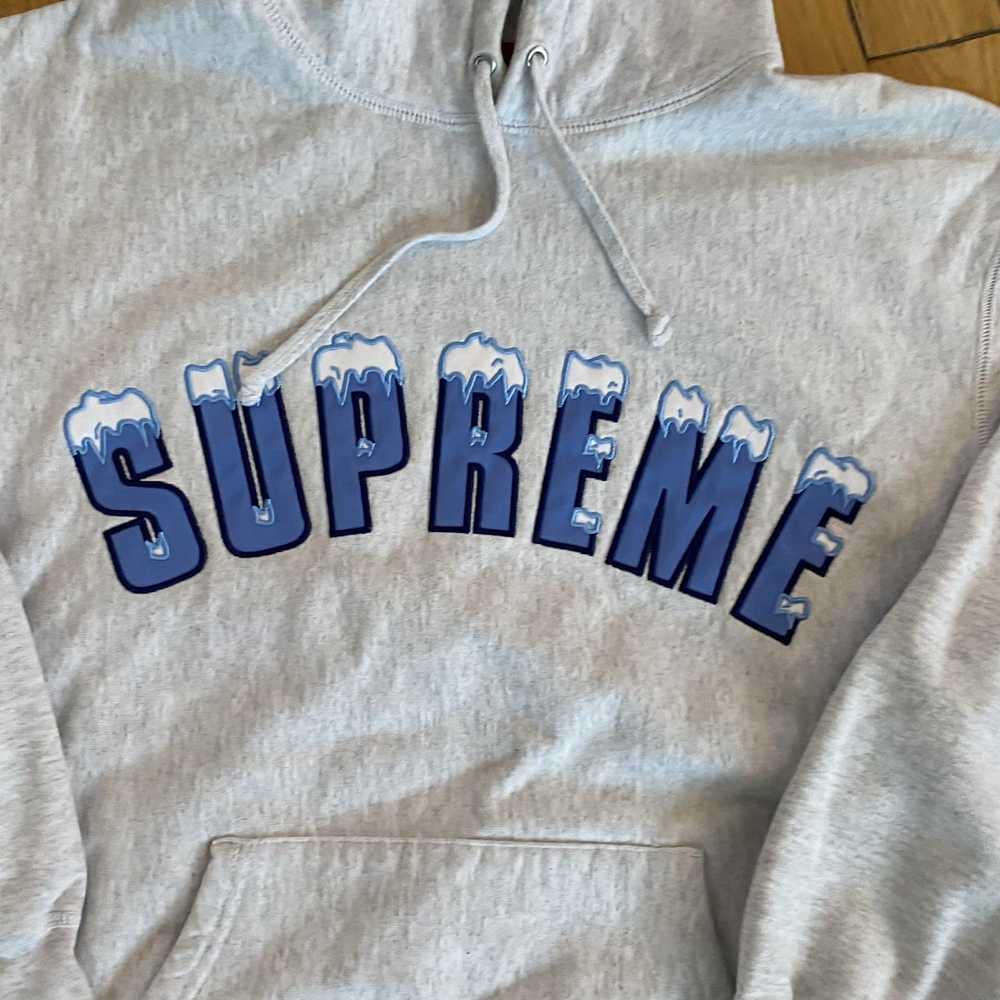 Supreme Used Supreme Icy Arc Hooded Sweatshirt Me… - image 2