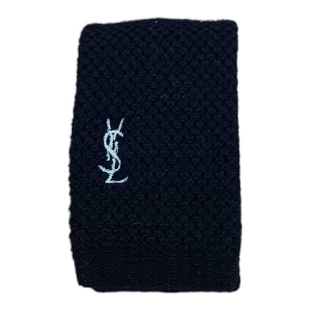 Yves Saint Laurent YVES SAINT LAURENT Knit Wool Blend Slim Tie ITALY 53"/ 2" EC