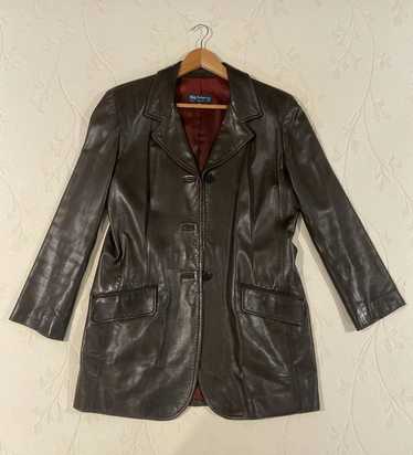 Burberry × Designer × Vintage Burberry Leather Coa