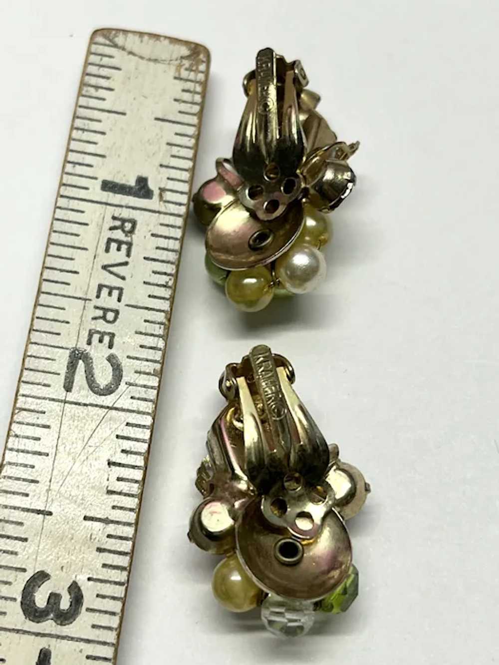 Vintage Kramer Crystal Rhinestone Earrings - image 5