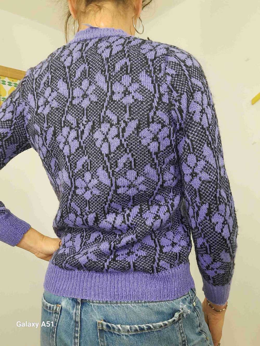 Lurex sweater - Vintage 80's sweater in sparkling… - image 6