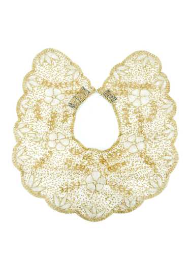 Mary McFadden Embellished Lace Collar And Cuffs