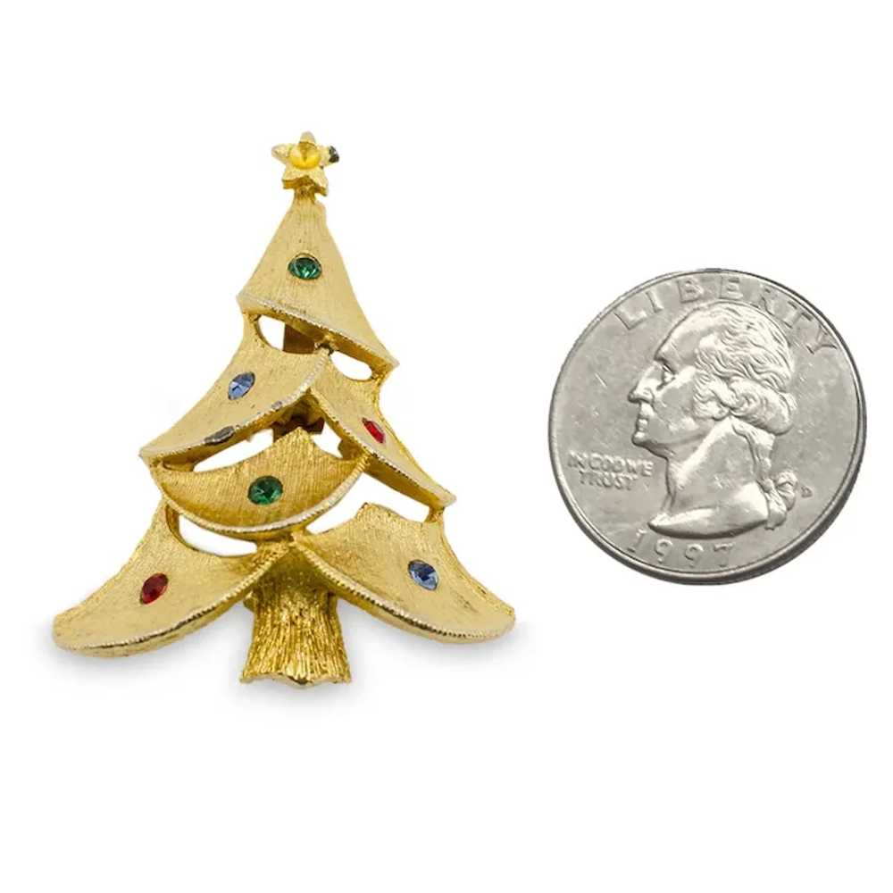 Vintage 1960s Jonette  (JJ) Christmas Tree Pin - image 3