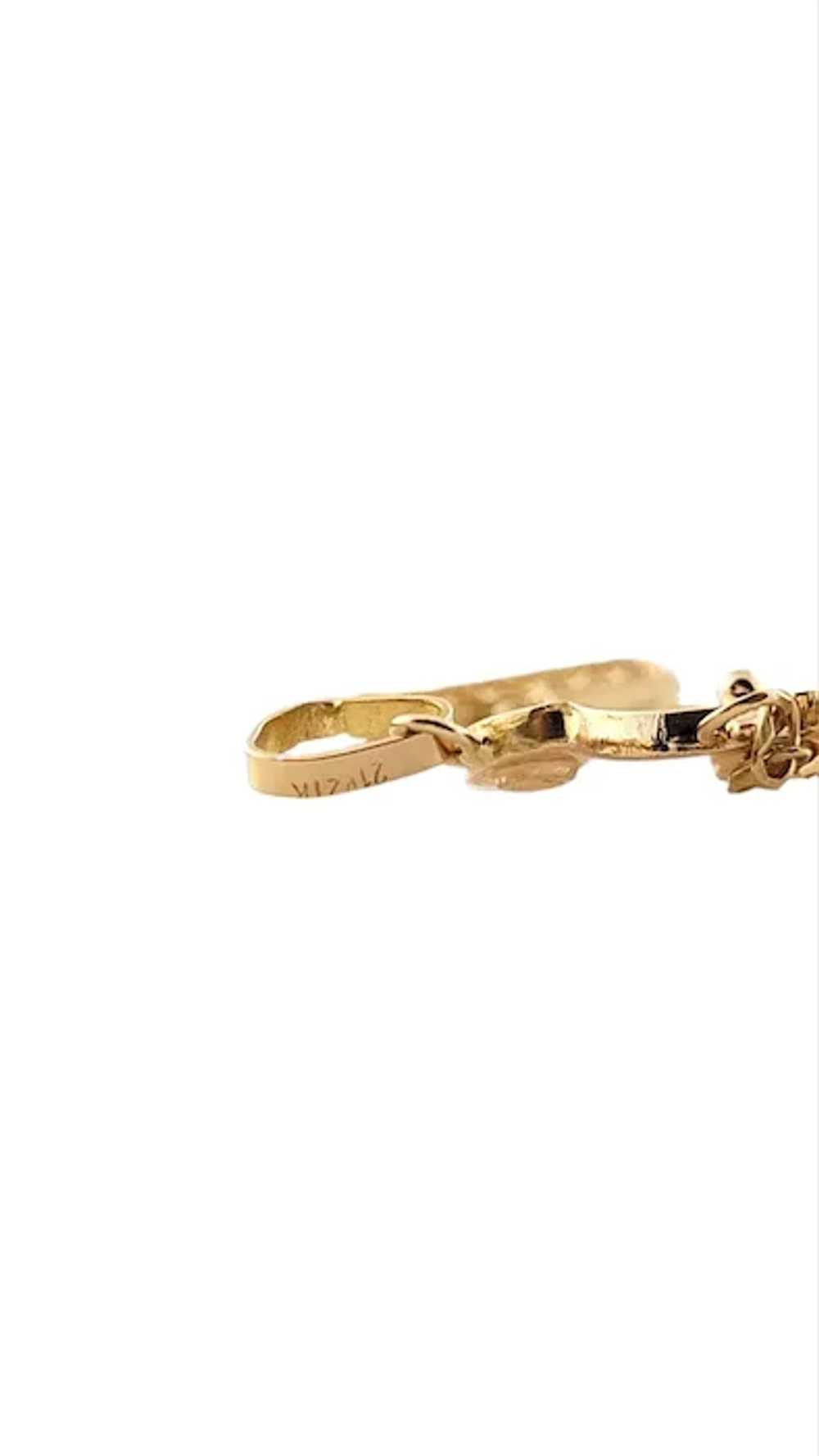 Vintage Moveable 21K Yellow Gold Dagger Charm #15… - image 4