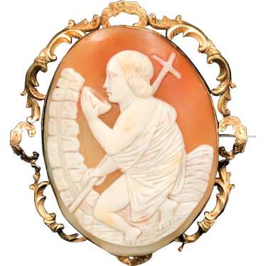 Antique Saint John the Baptist Cameo