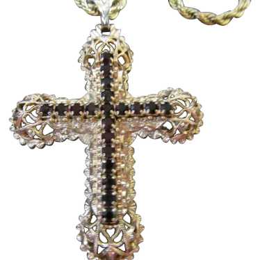 Sarah Coventry 1980 Limited edition Cross necklace - image 1