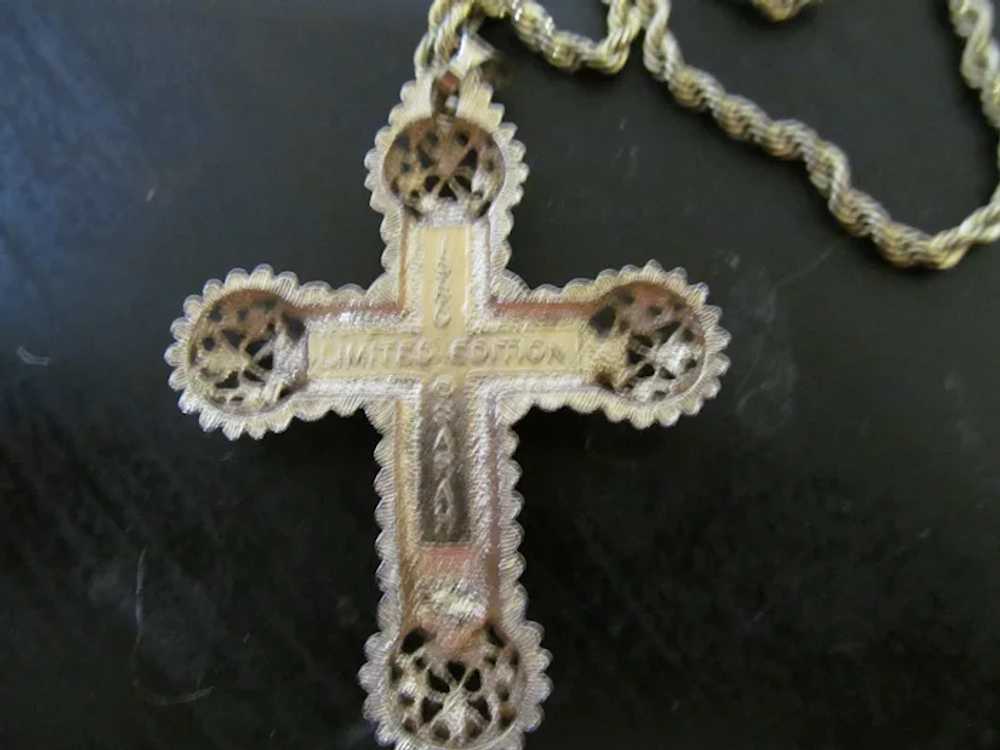 Sarah Coventry 1980 Limited edition Cross necklace - image 5