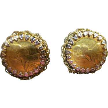 Miriam Haskell Coin earrings - image 1