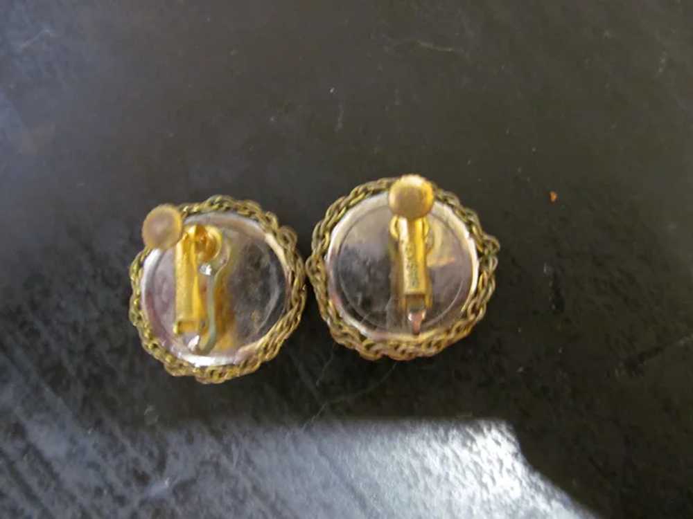 Miriam Haskell Coin earrings - image 4