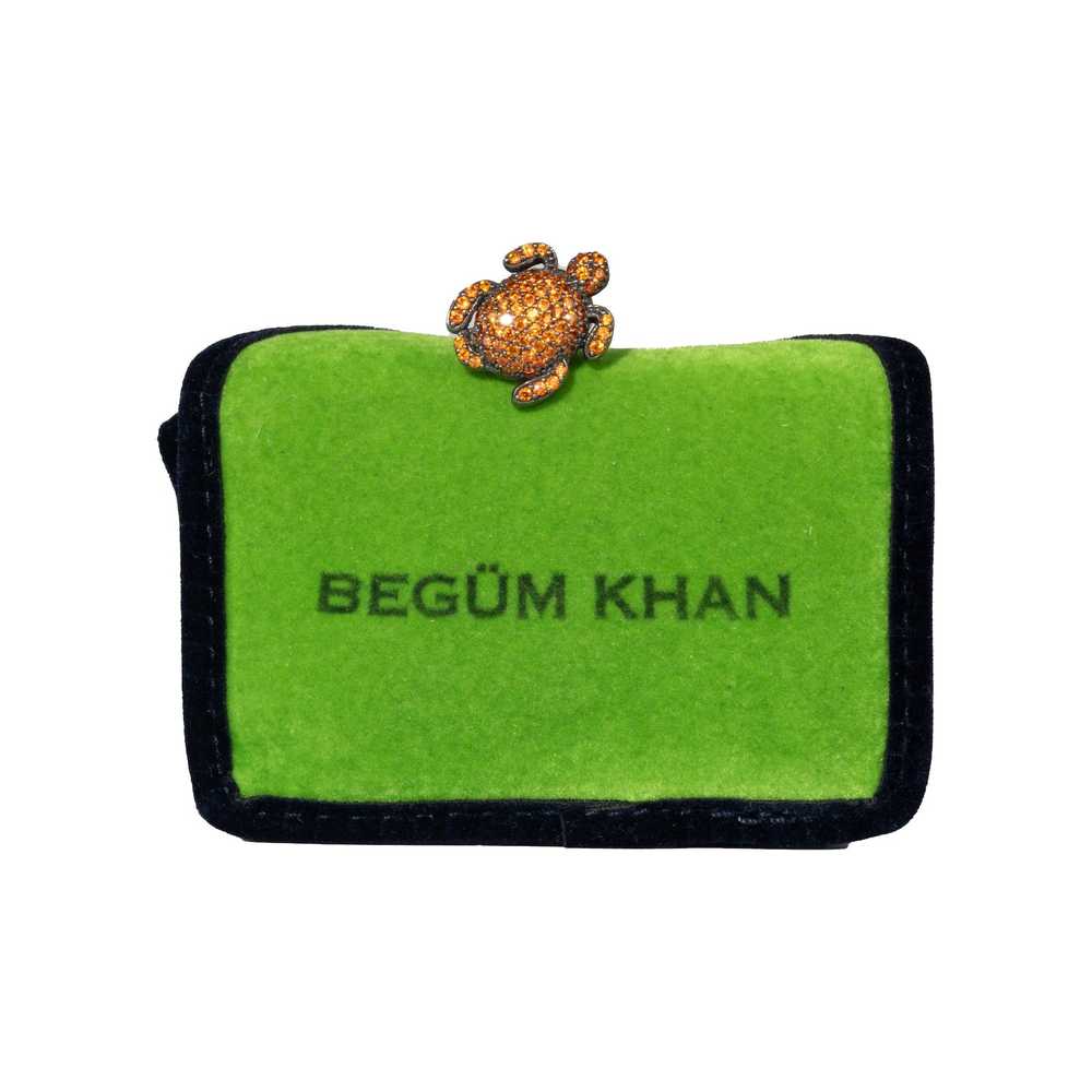 Vintage BEGUM KHAN Begum Khan Mini Turte Pin - image 3