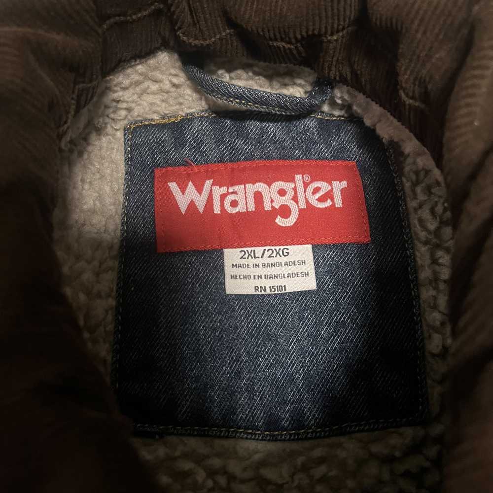 Wrangler 1990's Vintage Wrangler Sherpa Denim Jac… - image 2