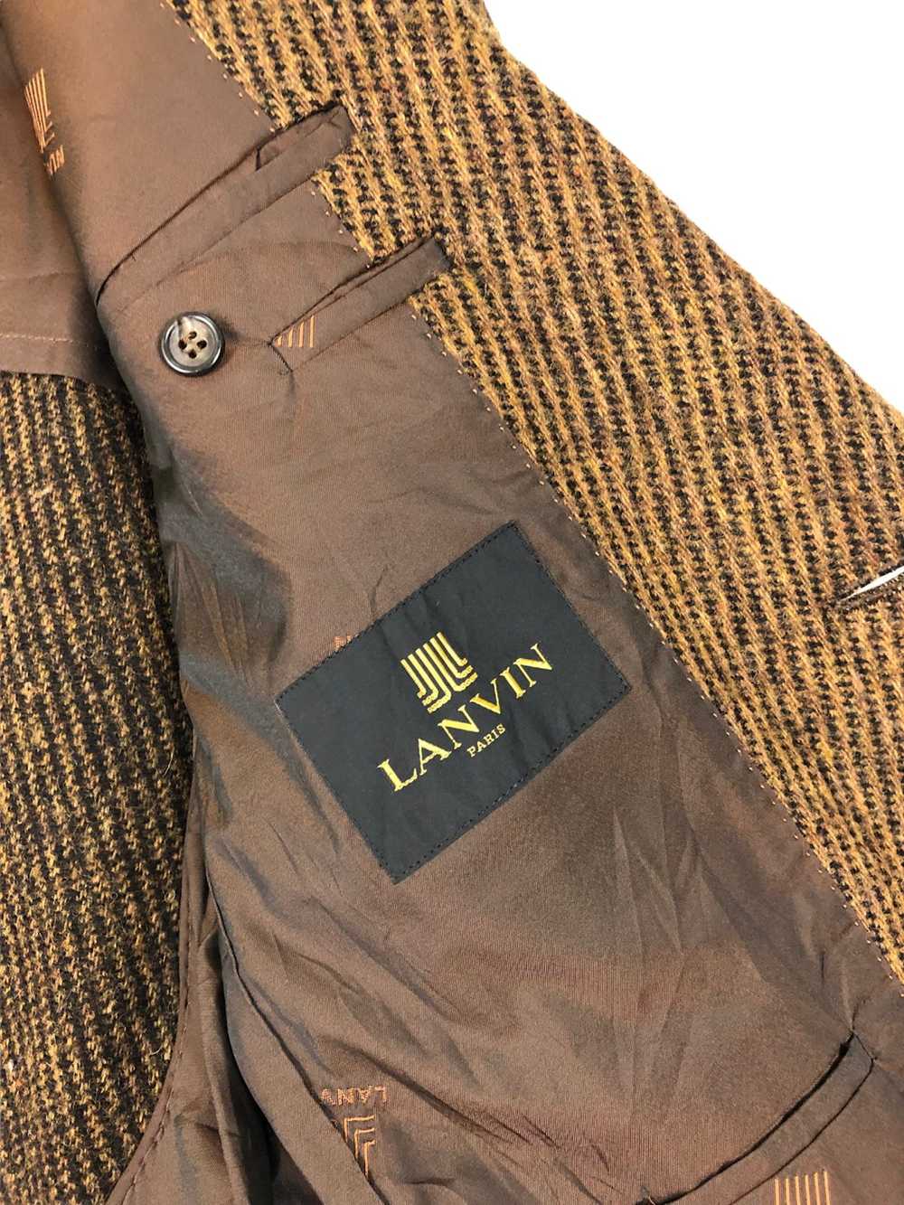 Lanvin Vintage Lanvin Paris Heavy Wool Blazer Jac… - image 10