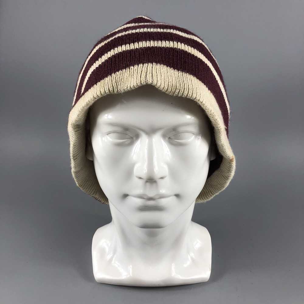 Japanese Brand × Vintage Rage Blue Stripe Beanie … - image 1