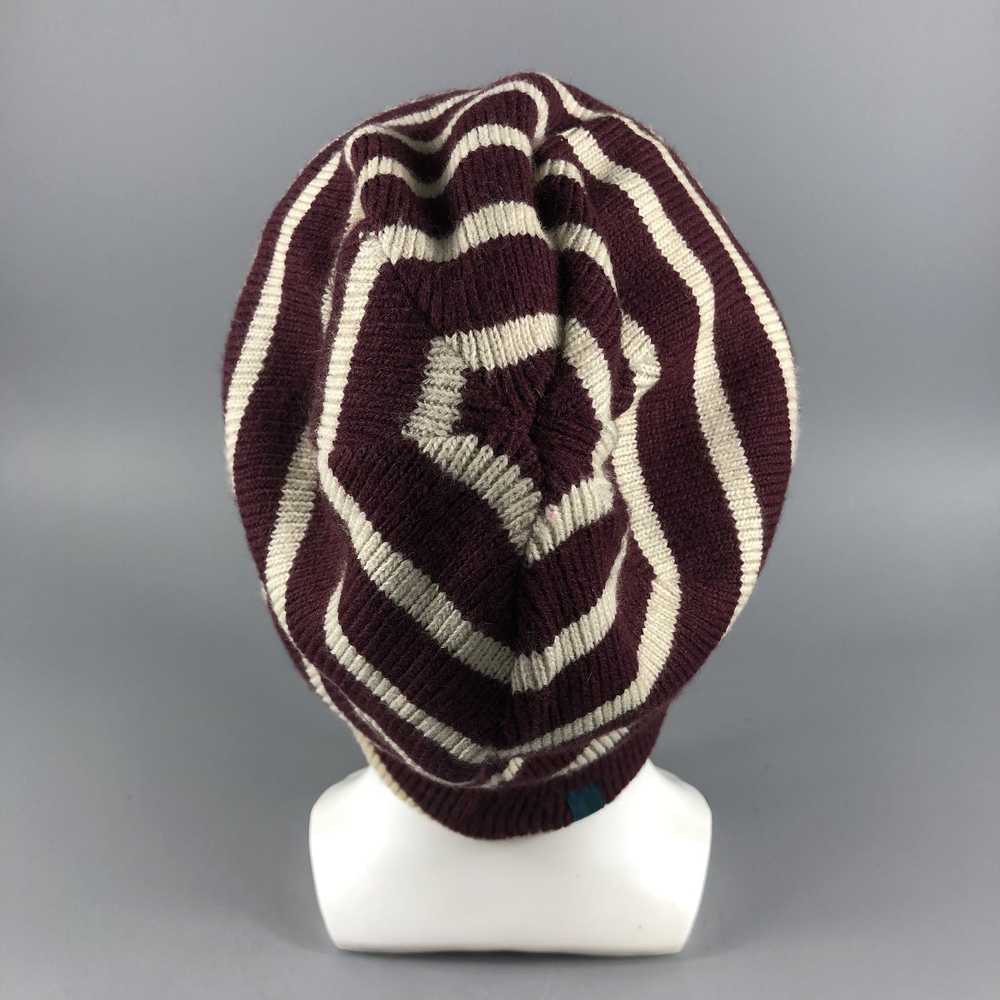 Japanese Brand × Vintage Rage Blue Stripe Beanie … - image 3