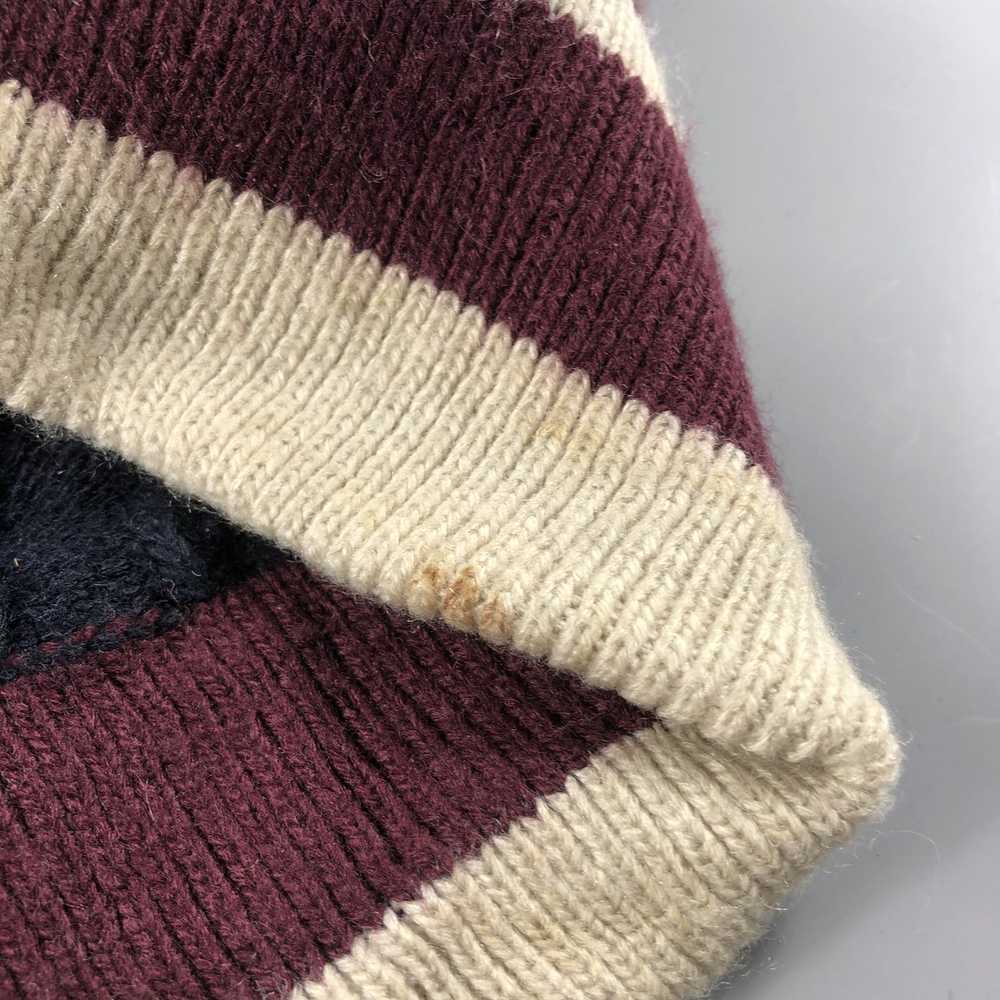 Japanese Brand × Vintage Rage Blue Stripe Beanie … - image 5