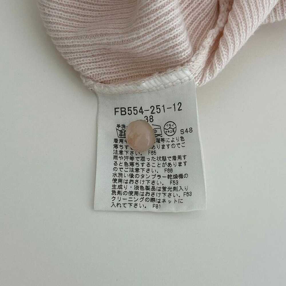Burberry Pink Ribbed Button Placket Shirt Bows On… - image 6