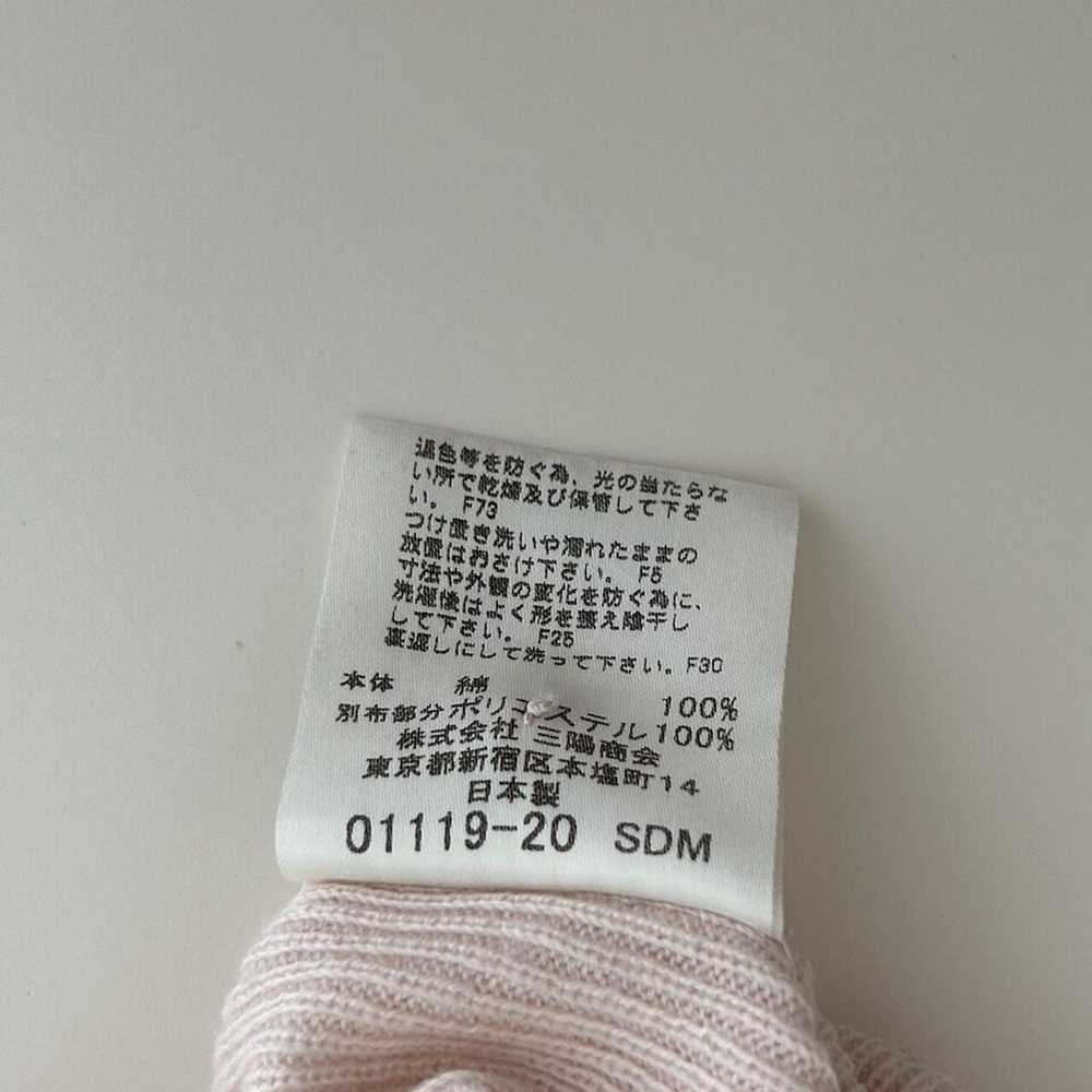 Burberry Pink Ribbed Button Placket Shirt Bows On… - image 7