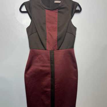 Black and Burgundy Mini Dress - image 1