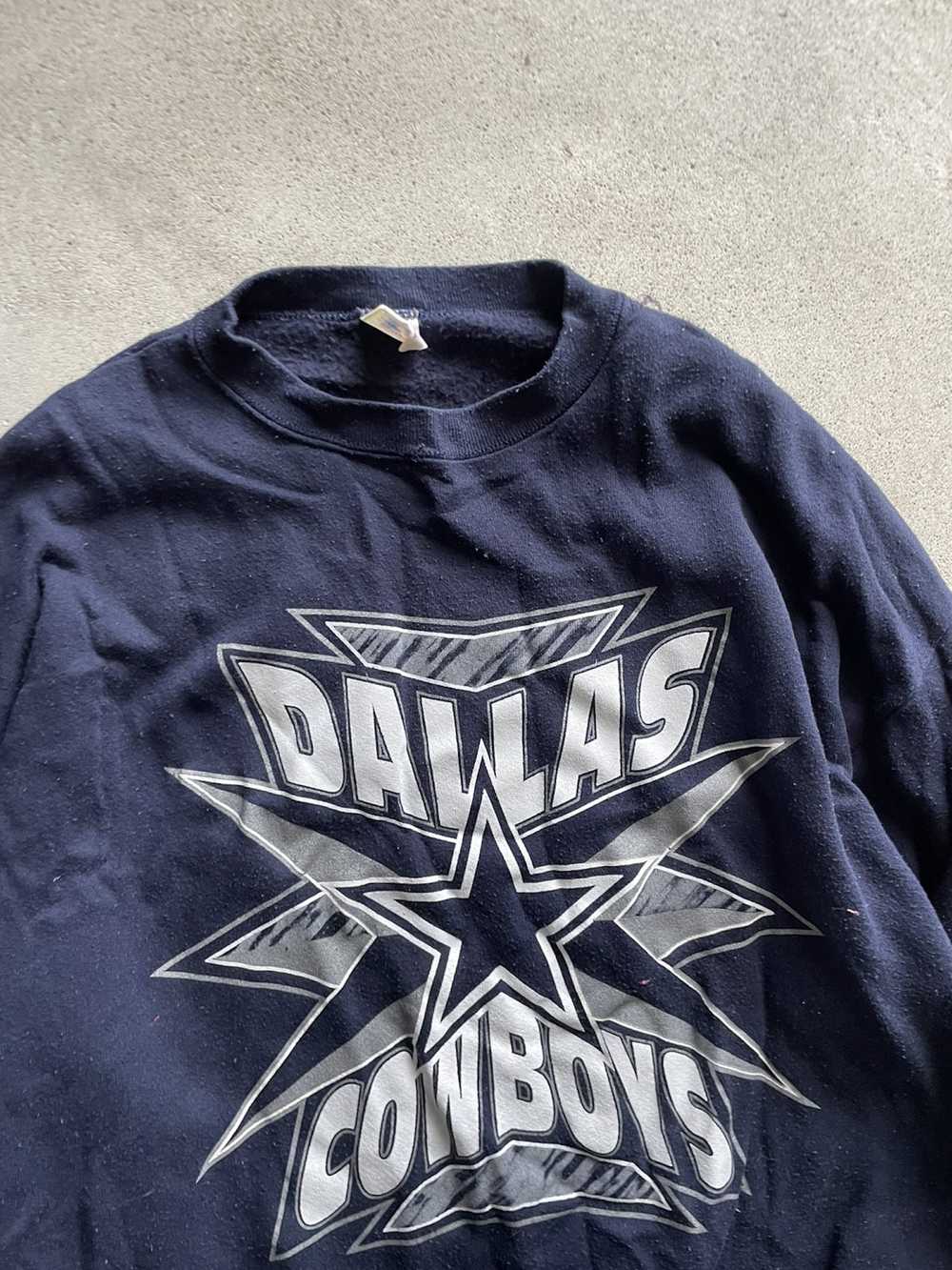 Vintage Vintage Logo 7 Dallas Cowboys Star crewne… - image 2