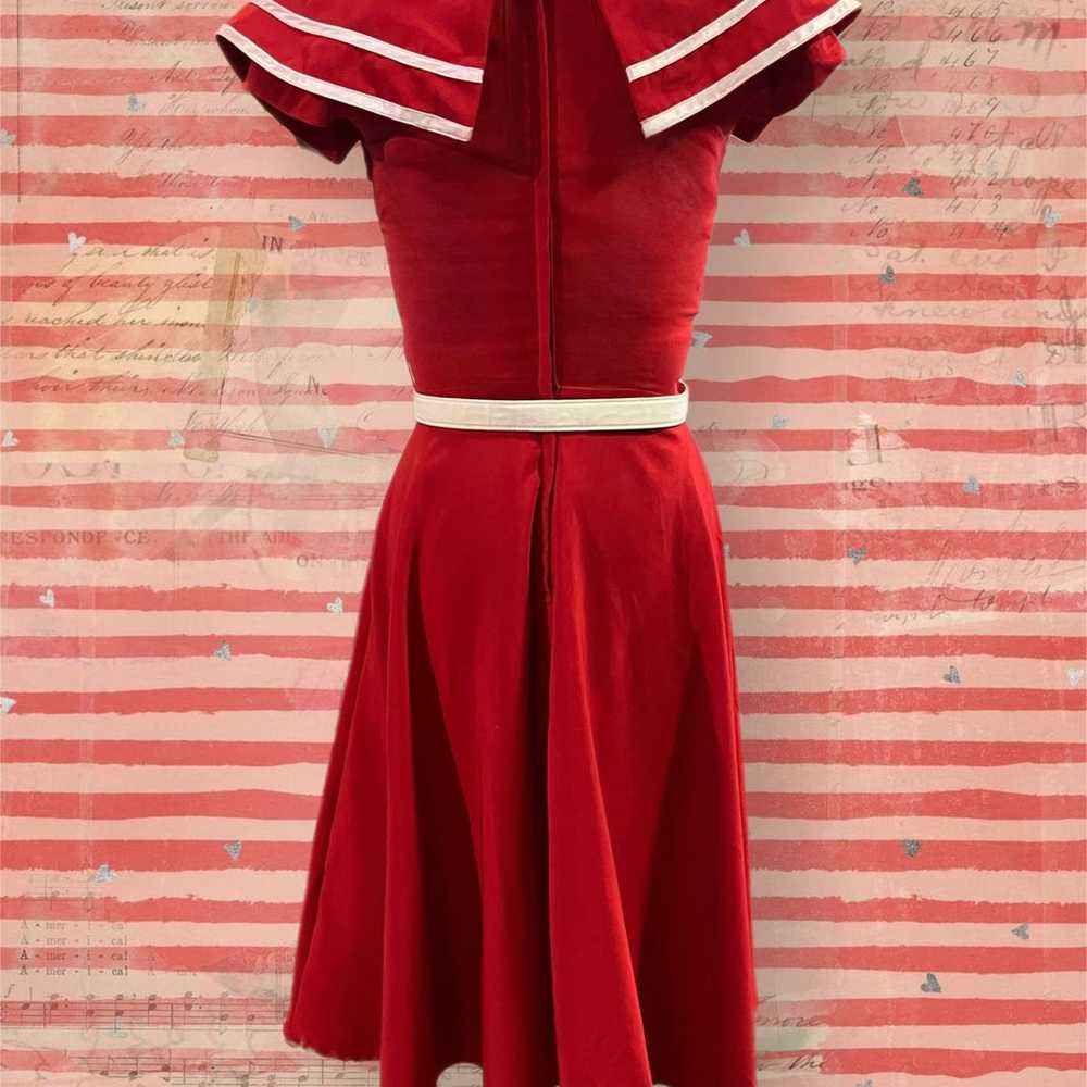 Vintage Inspired Red “Captain” dress by Tatyana - image 2