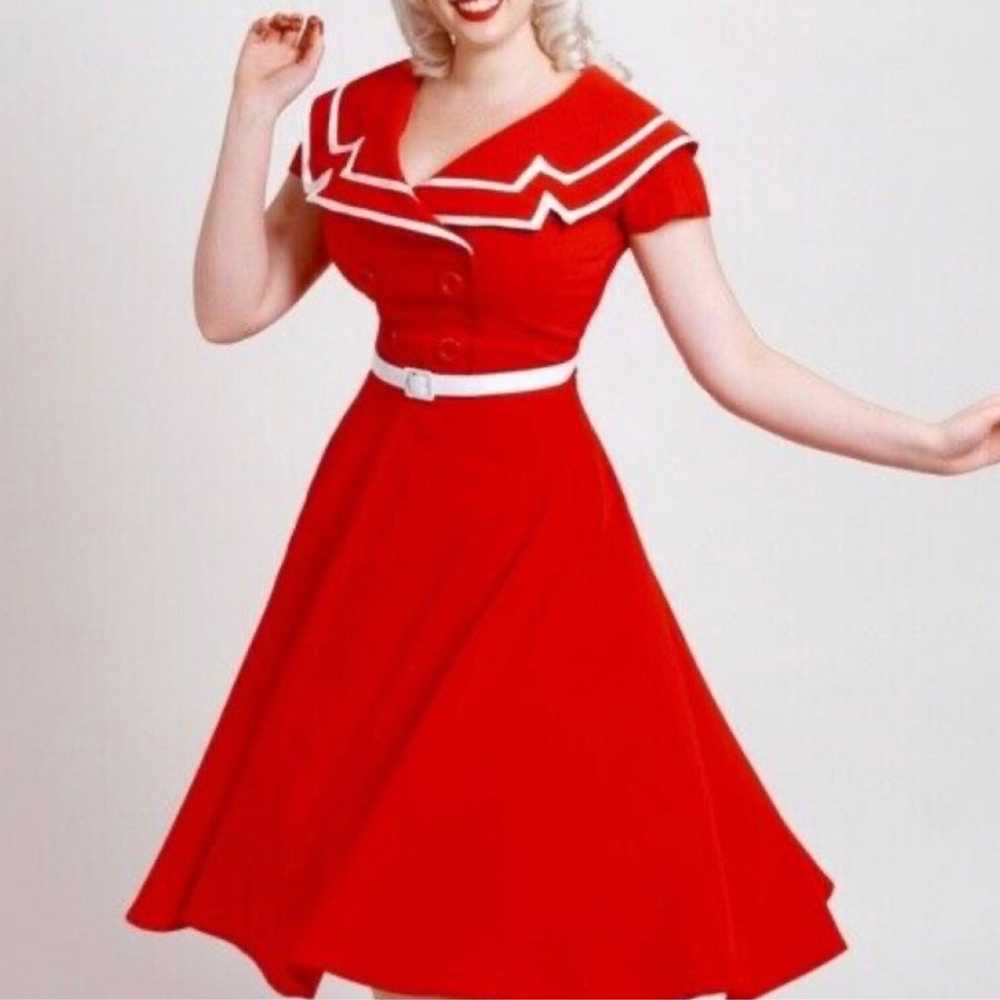 Vintage Inspired Red “Captain” dress by Tatyana - image 3