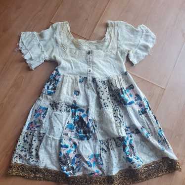 Free People y2k patchwork mini dress or tunic baby