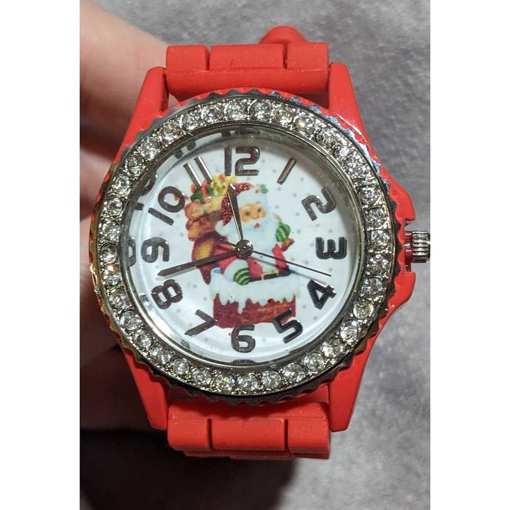 Other Red Sparkly Santa Watch - image 1