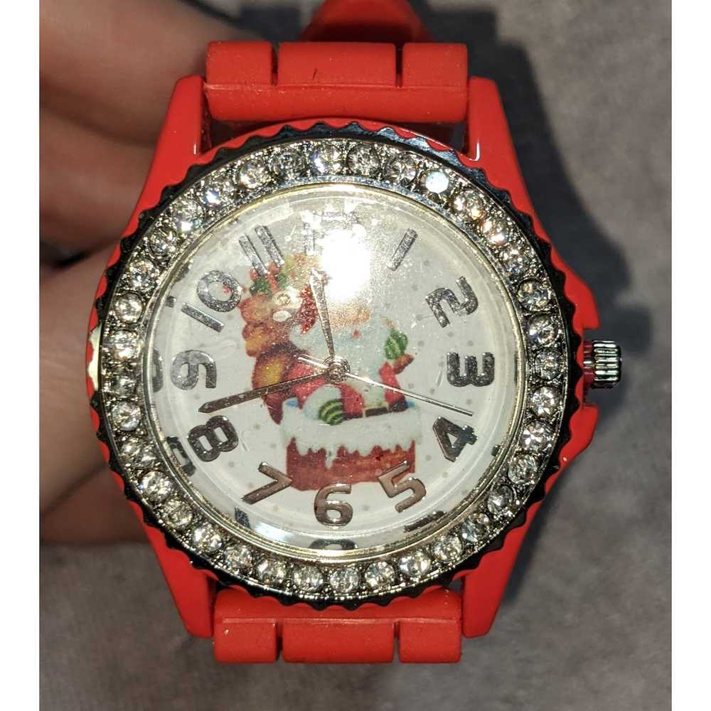 Other Red Sparkly Santa Watch - image 4