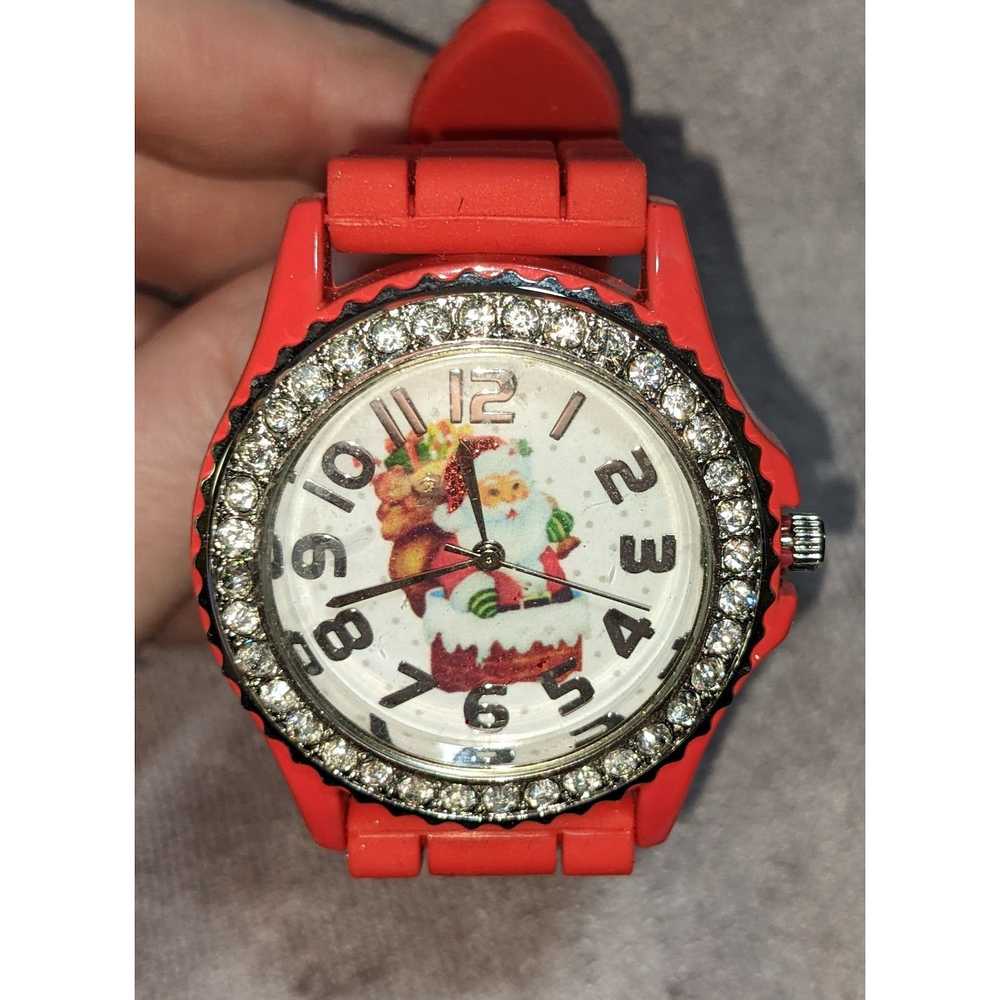 Other Red Sparkly Santa Watch - image 5