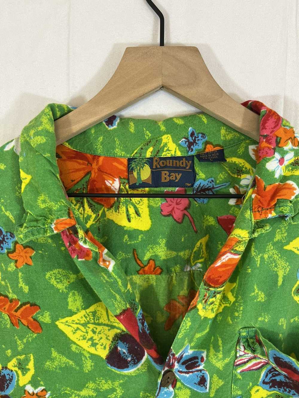 Hawaiian Shirt × Vintage Vintage Green Hawaiian S… - image 3