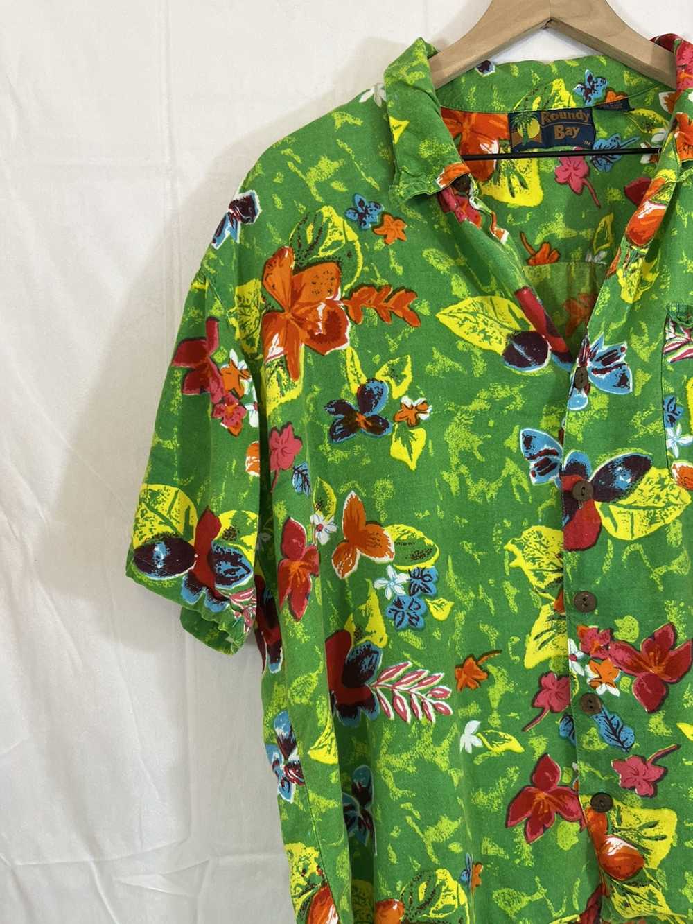 Hawaiian Shirt × Vintage Vintage Green Hawaiian S… - image 6