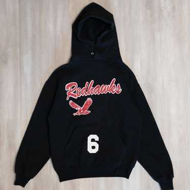 Russell Athletic Redhawks 6 black hooded sweatshi… - image 1