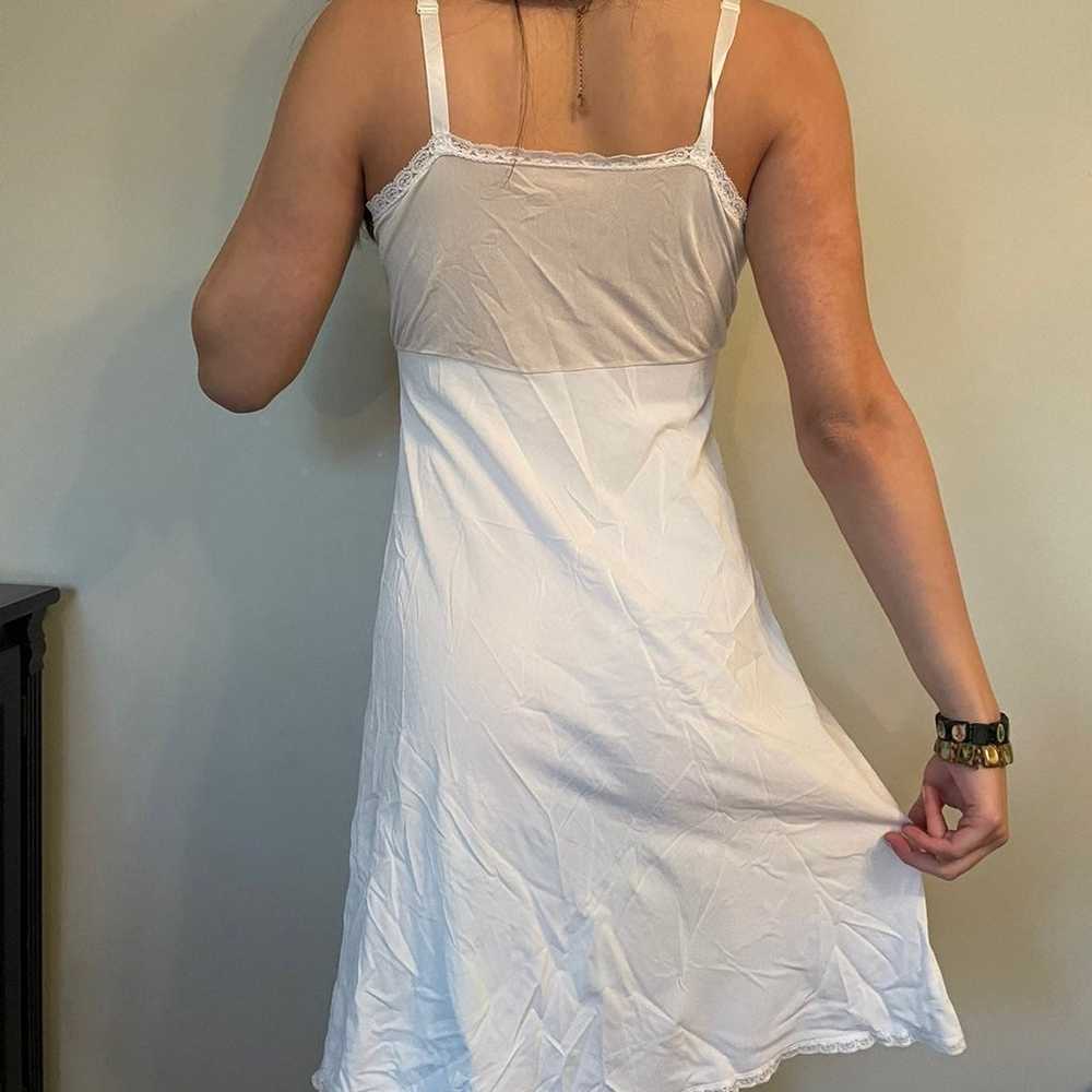 Vintage white slip dress - image 3