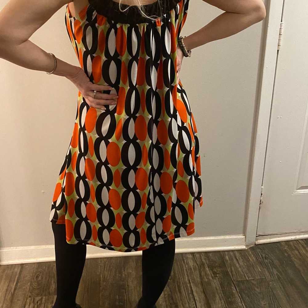Vintage shift dress, nice bright colors. You will… - image 6