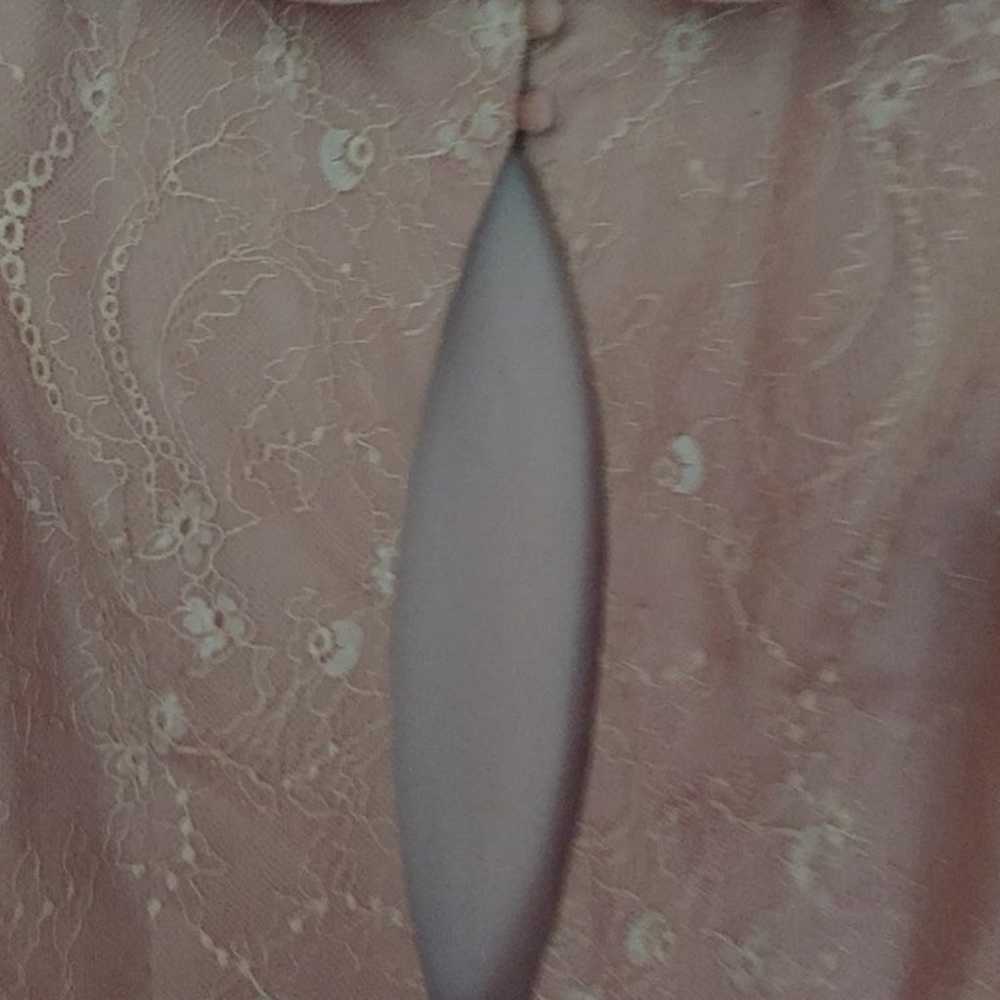 Modcloth Mauve Collared Vintage Dress - image 4