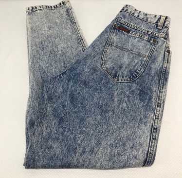 Vintage 80s 90s Acid Wash Jeans Sasson Denim Blue Jean Pants 26x