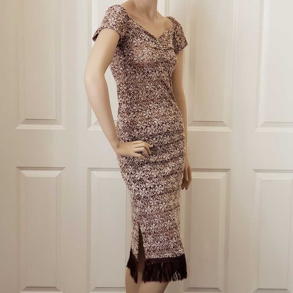 Soprano Vintage Lace Fringe 2pc Skirt Outfit Set - image 5