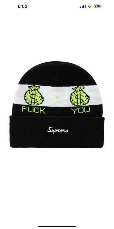 Supreme pay hot sale me beanie