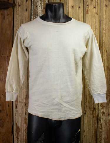 Vintage Vintage Duofold Blank White Sweatshirt 50s - image 1