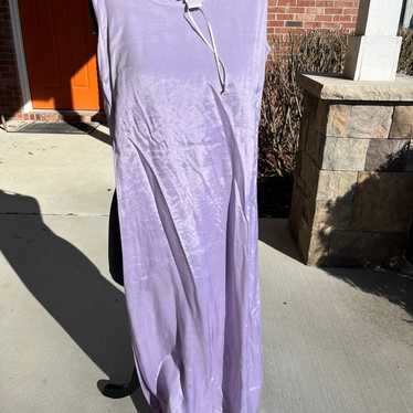 Vintage April Cornell lavender slip dress vintage… - image 1