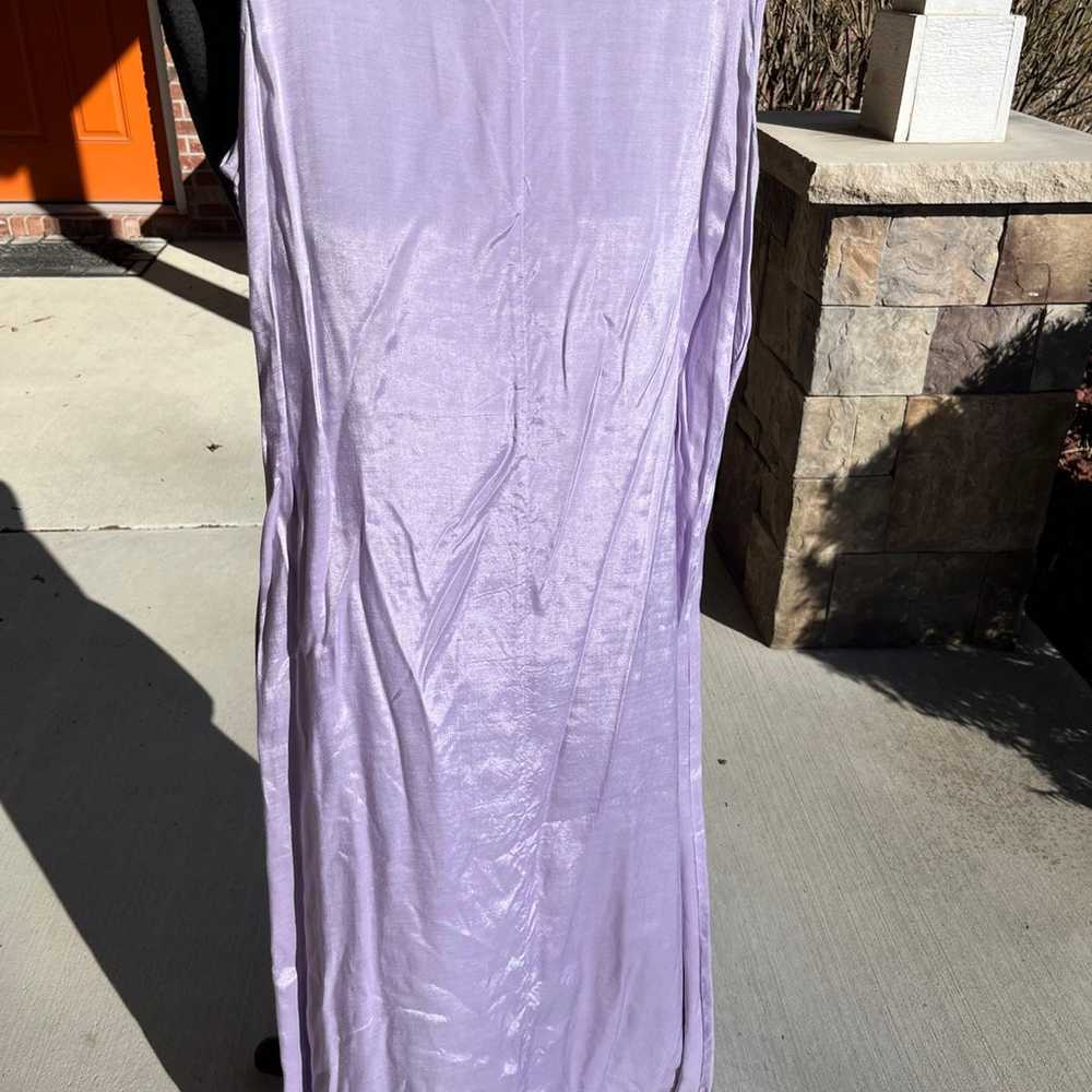 Vintage April Cornell lavender slip dress vintage… - image 3