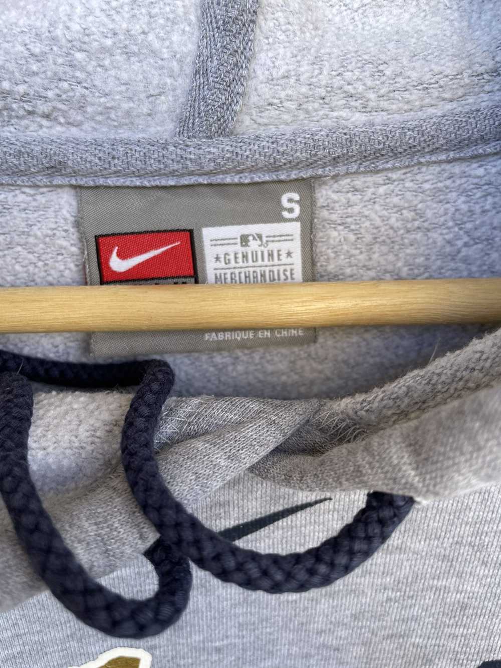 MLB × Nike × Vintage Nike Mid Swoosh Hoodie Milwa… - image 8