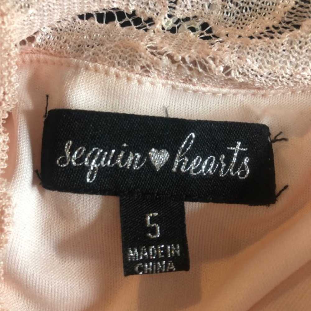 Sequin Hearts Vintage One Shoulder - image 3