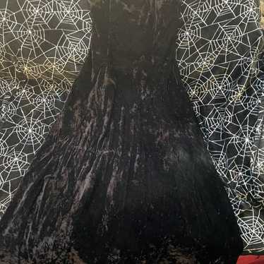 designer Black velvet dress - image 1