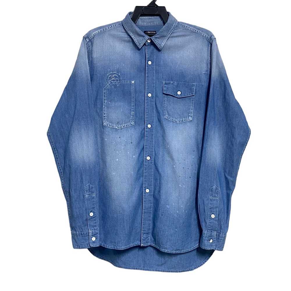 Stussy Stussy Denim Chambray Painter Shirt Fade - image 2