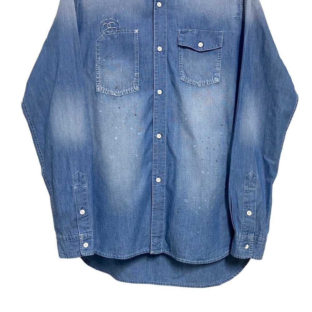 Stussy Stussy Denim Chambray Painter Shirt Fade - image 4